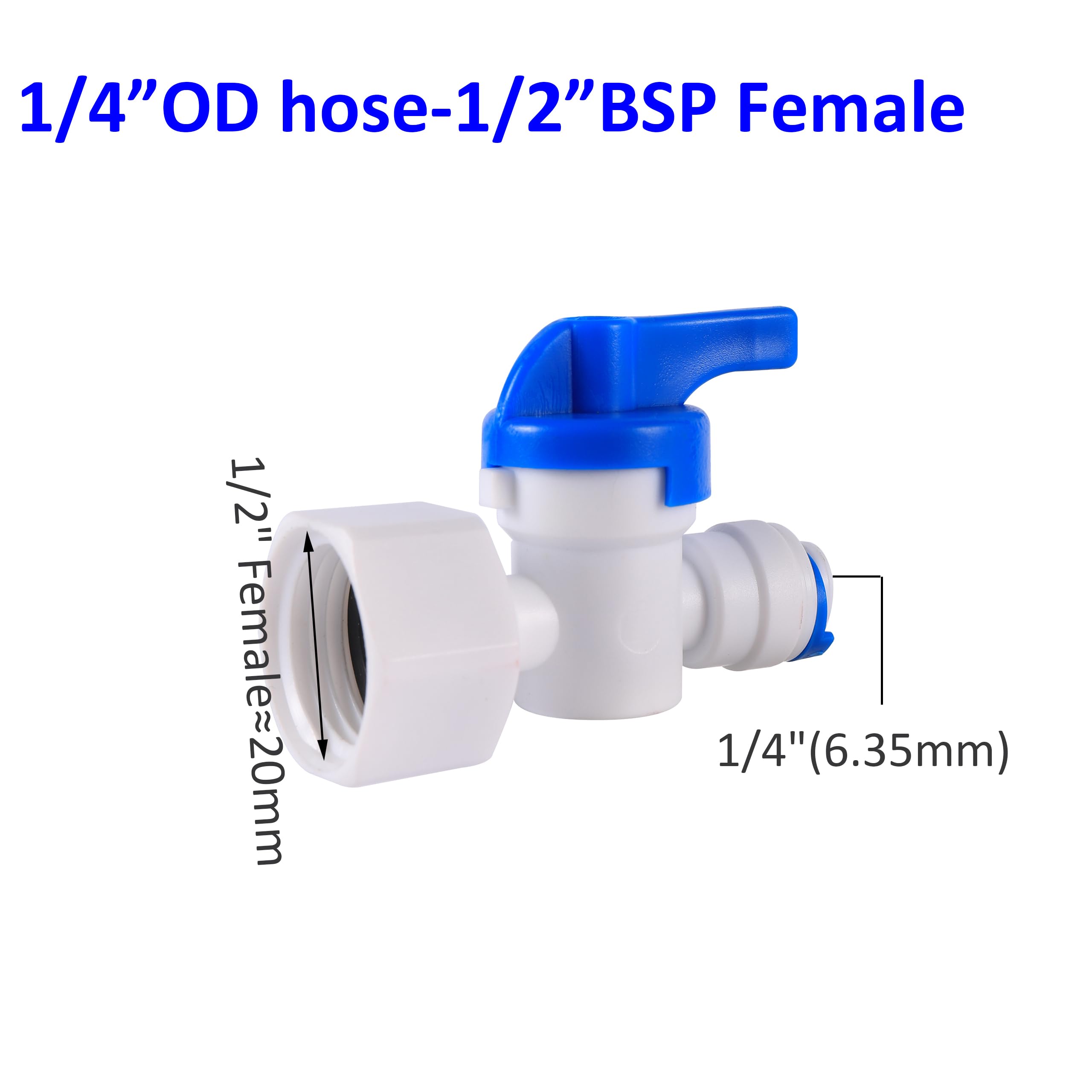 OD 1/2" 1/4" 3/8" connessione rapida a pressione per irrigazione giardino prato RO acqua sistema osmosi inversa 1 pezzo (2311)
