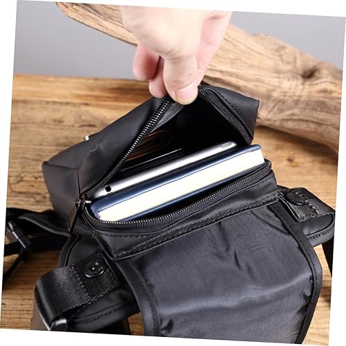 Miniatura 4 de HAPINARY Bolsa de pecho para hombre, bolsa de pierna para hombre, riñonera de moda, bolsa de pierna portátil, paquete de cintura multifuncional,