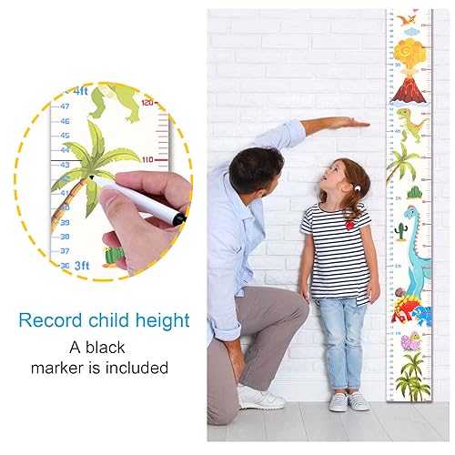 Miniatura 4 de Tabla de crecimiento de altura de bebé, regla de entrega de primera calidad, decoración de pared para niños, 76 x 8 pulgadas, registro de altura de