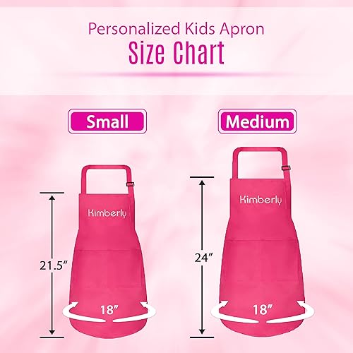 Miniatura 12 de Juego de delantal personalizado y sombrero de chef, bonito disfraz de chef para niños, delantales con bolsillos para cocinar, pintar, fiestas Negro