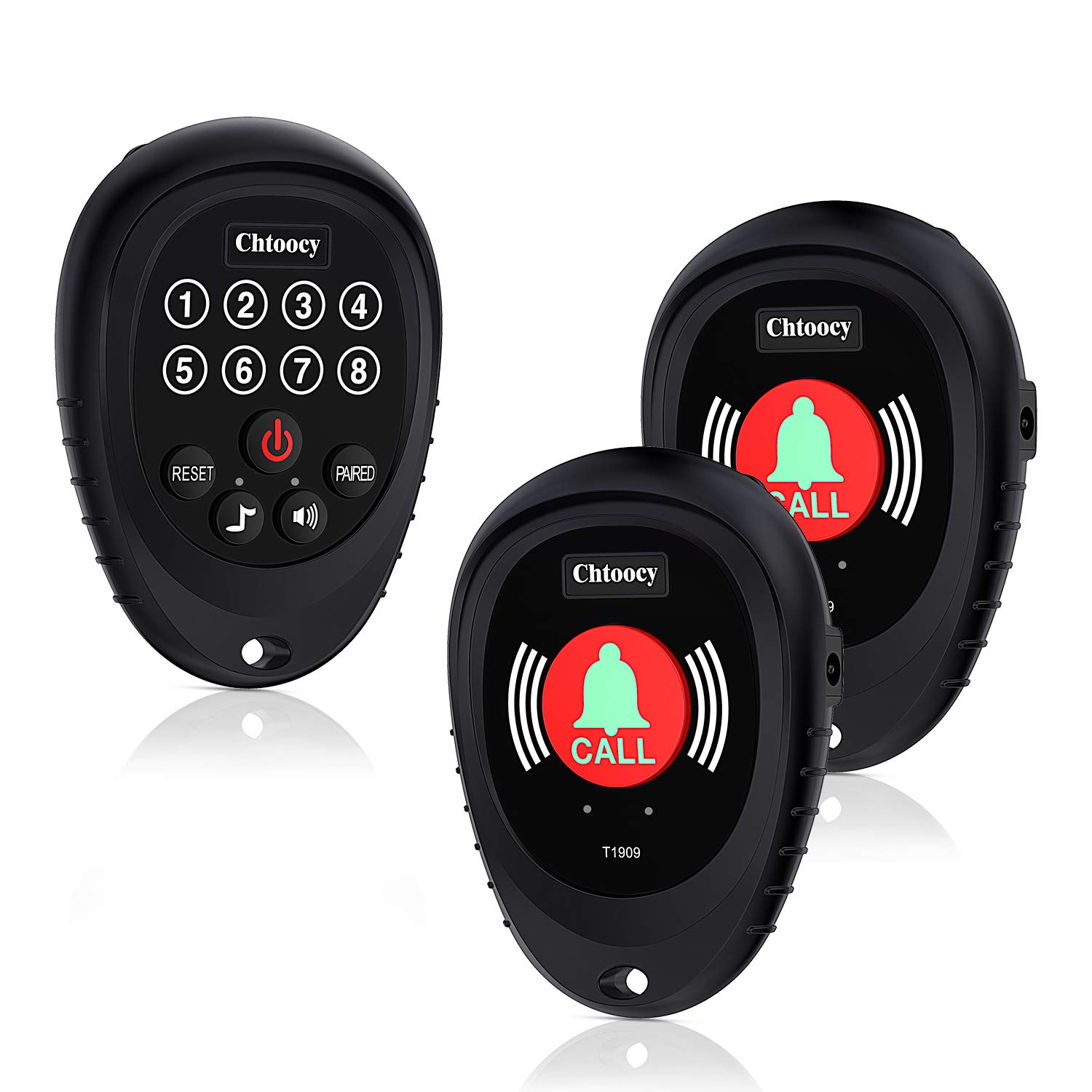 Smart Call Button Snapklik.com : Chtoocy Wireless Caregiver Pager Smart Call Button ...