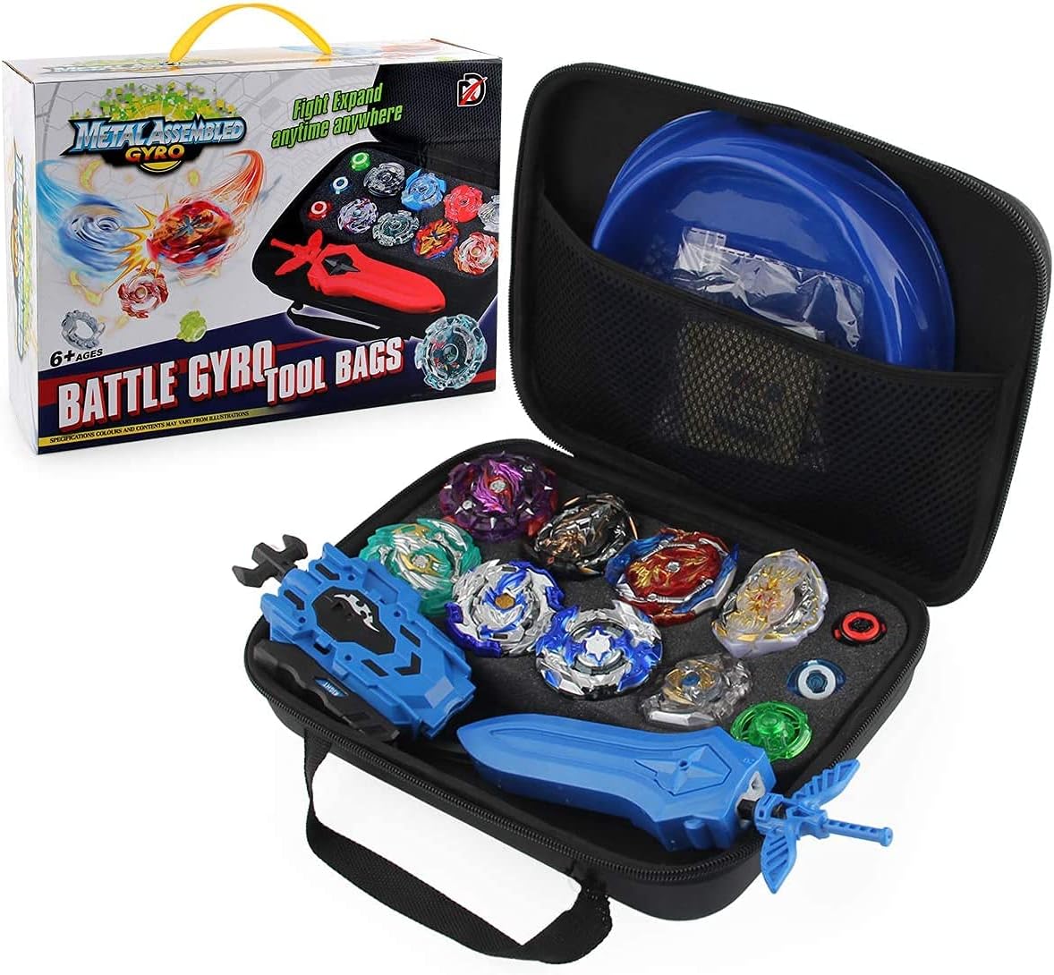 PWTAO Bey Battling Top Burst Launcher Grip Toy Blade Set Game Storage