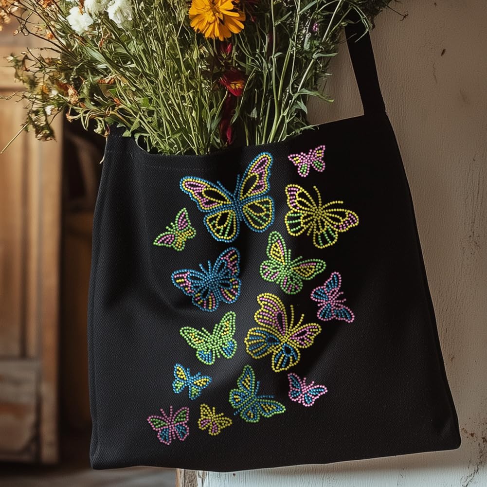 14 Pcs Butterfly Rhinestone Iron on Hotfix Transfer Decal, Bling DIY Patch Clothing Repair Applique T-Shirt Vest Shoes Hat Jacket Decor Clothing DIY Accessories