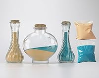 Vista 7 de CHENGXINWENHUA Unity Sand Ceremonia Set para Boda Tarros Decorativos Hecho a Mano (Color J)