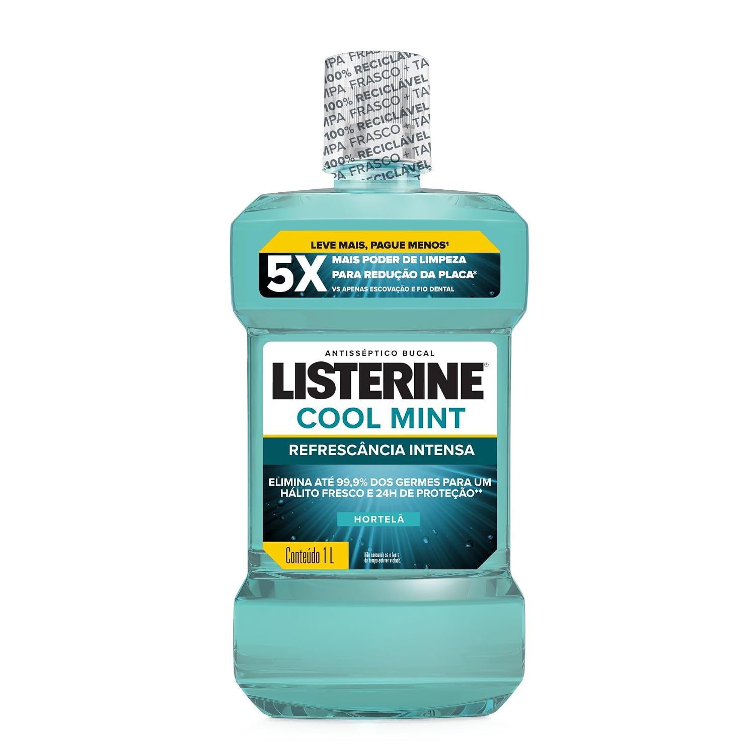 Listerine Enxaguante Bucal Cool Mint, 1L