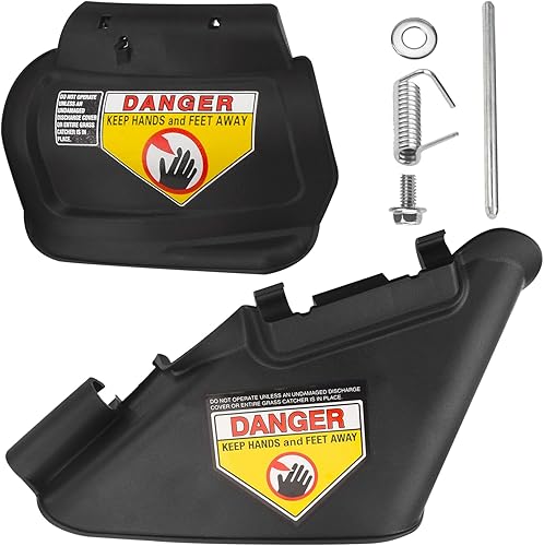 731-07131 987-02516A Conducto de descarga lateral y tapón de mantillo con bisagras compatible con MTD Craftsman de 21 pulgadas, cortacésped empujado