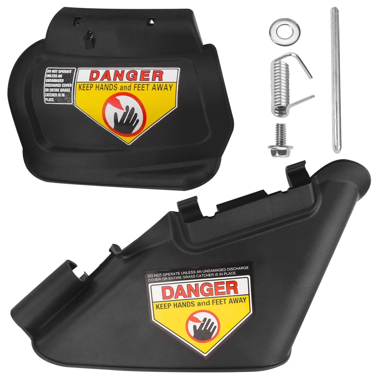 731-07131 987-02516A Side Discharge Chute & Hinged Mulch Plug Compatible with MTD Craftsman 21" Hand Pushed Lawn Mower, Fits TB110, TB130, TB200, TB230.