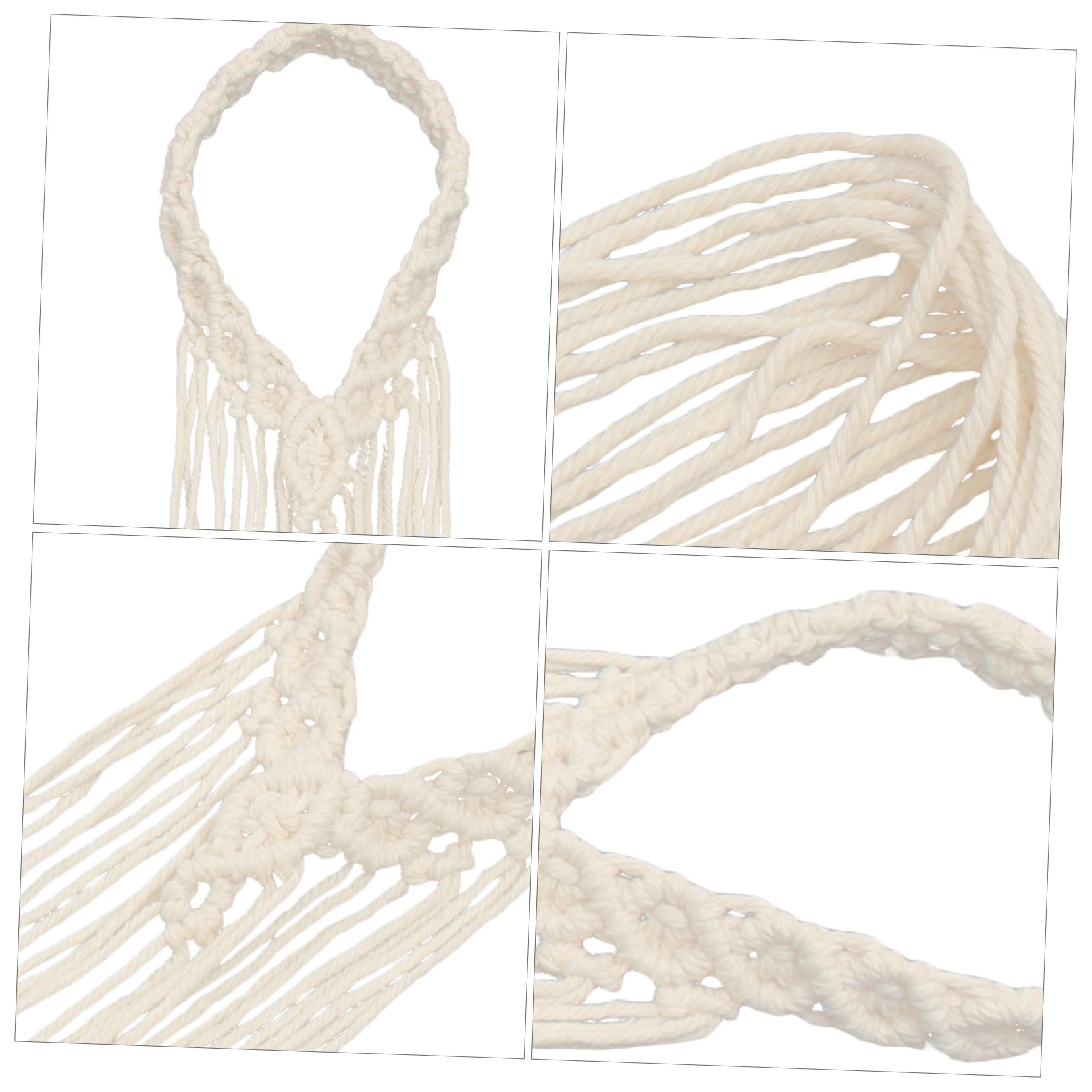 Abaodam 4stücke Braut Haarschmuck Macrame Stirnband Aus Baumwollseil Handgefertigtes Boho-haaraccessoire Für Damen Und Mädchen Für Hochzeiten Und Besondere Anlässe