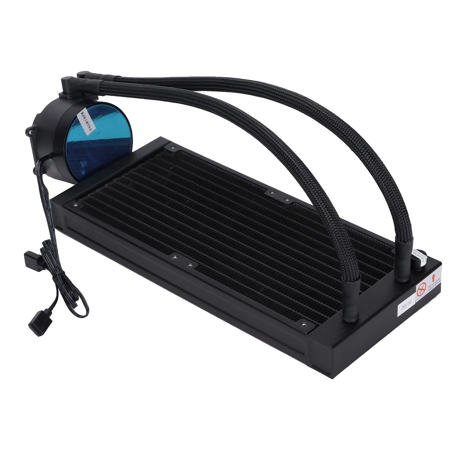 SIXRUN Enfriador de CPU Radiador de 240mm, Refrigeración Líquida ARGB