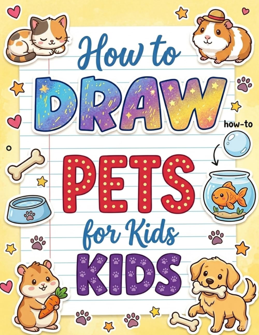How to Draw Pets for Kids: Easy Step-by-Step Drawing, Practice & Coloring Book for Beginners | Learn to Draw Dogs, Cats & Adorable Animals While Building Creativity and Confidence