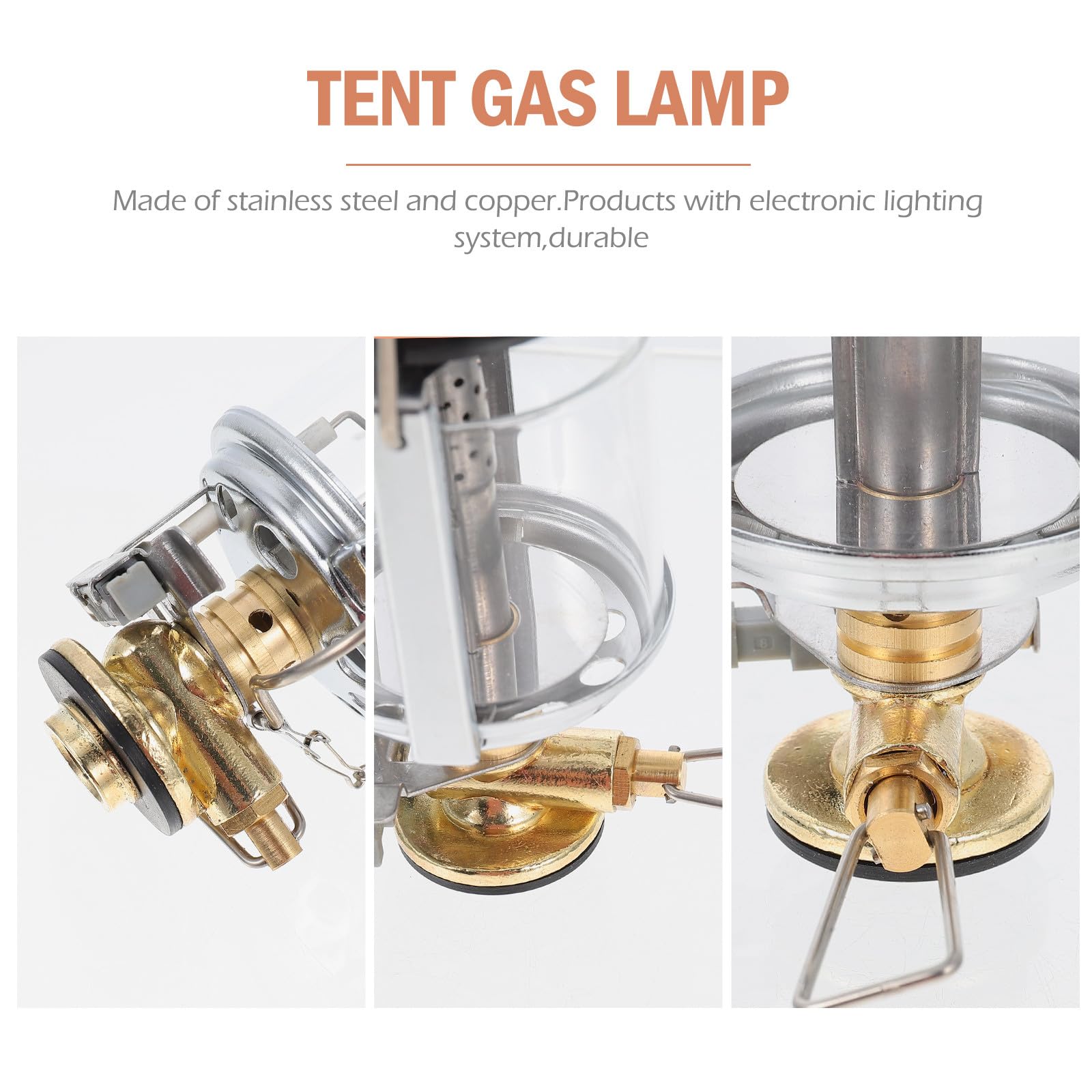 Lanterne à Gaz de Camping Légère et Portable, Lampe à Propane pour Tente Extérieure, Éclairage de Camping D'appoint, pour Randonnée et Activités Plein Air, 1 Pièce