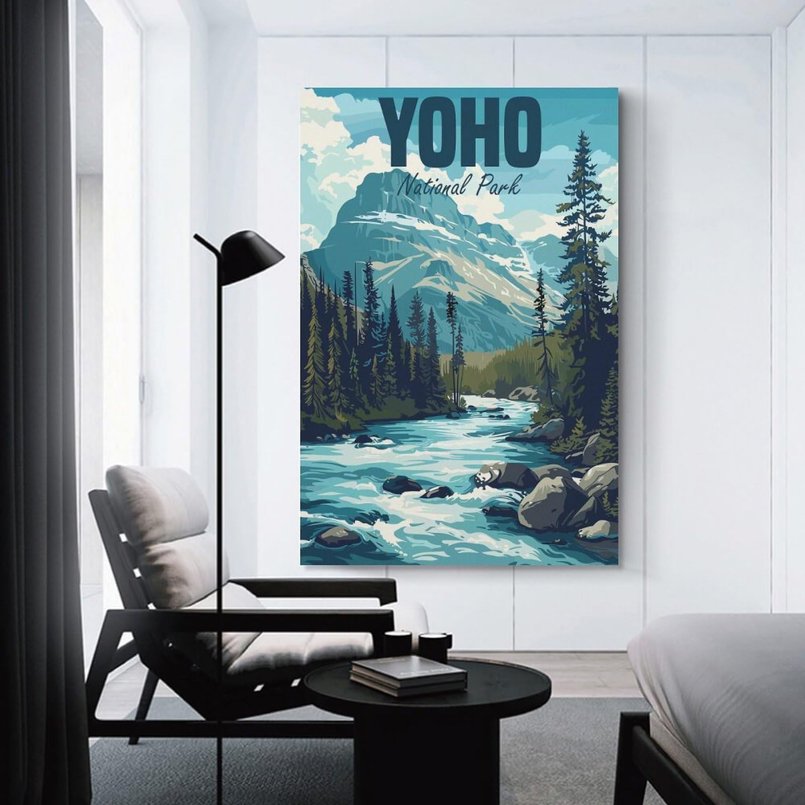 Junmoney Yoho National Park Canada Hanging Wall Art, 24x36inch(60x90cm), for Home Walls, Creative Rooms Or Shared Spaces, A Flexible Wall Accent for Shared Spaces