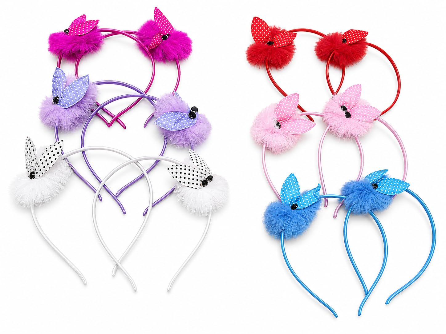 Baby Hair Band for Girls 4 Pcs Metal Hair Bands | Soft & Comfortable Thin Headbands Random Colors-image-12