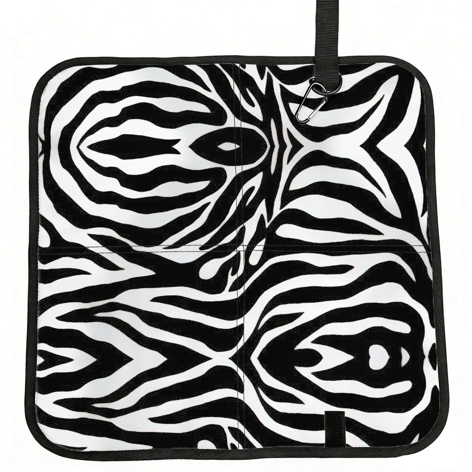 VCzsdff Zebra Print Print Portable Seat Cushion Folding Bleacher Pad Compact Picnic Sitting Mat Polyester 40cm