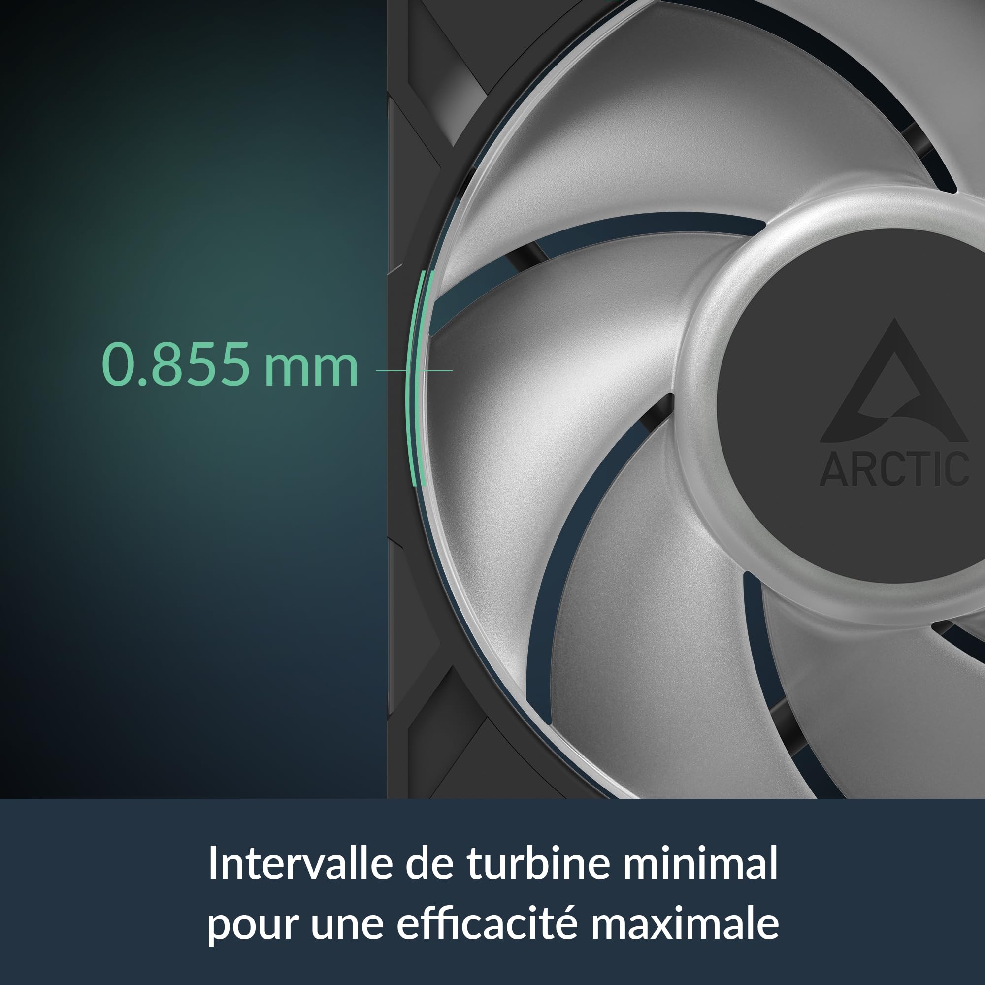 ARCTIC P12 Pro A-RGB (3 Piéces) - Puissant ventilateur premium, Fan PWM 120 mm avec Câble Répartiteur en Y, 600-3000 rpm, 0 rpm <5% PWM, 5V Digital RGB, Palier à dynamiqu fluides, 4 Broches - Noir
