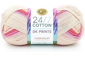 Lion Brand 24/7 Cotton: Flamingo - Luxurious Cotton Yarn for Any Project