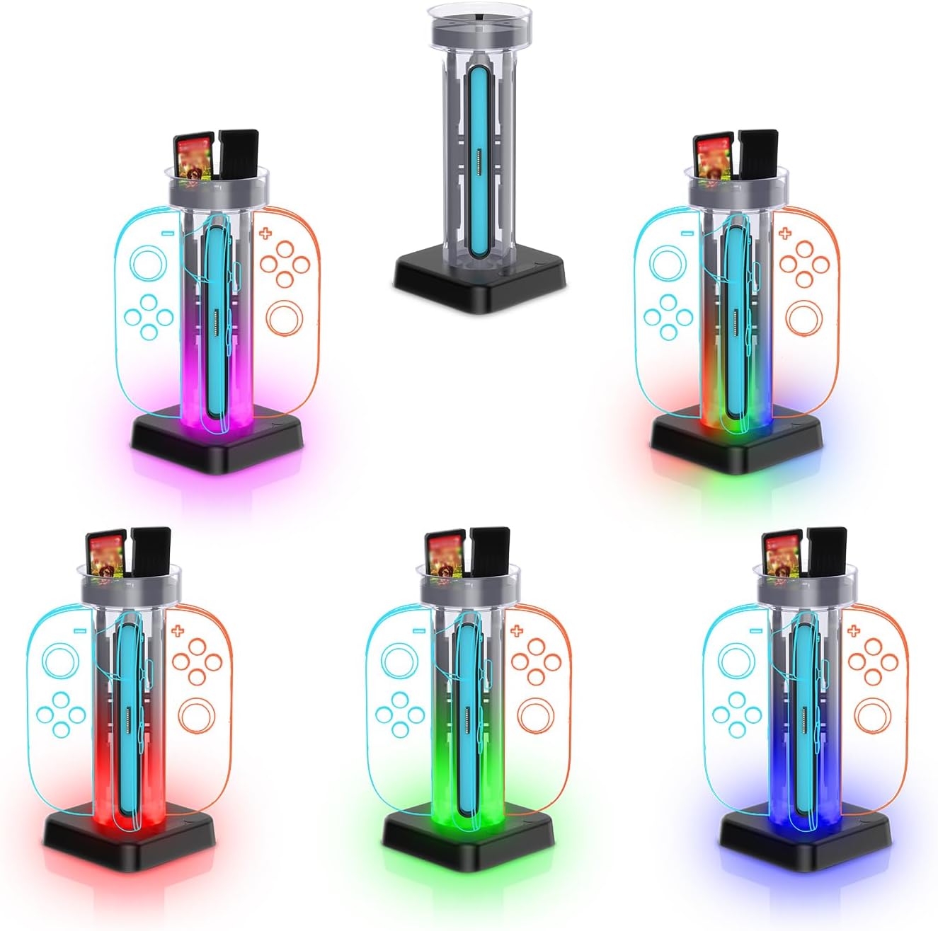 Charger Dock for Switch 2 for Joycon Controller with Charging Cord & RGB Indicator Charging Station