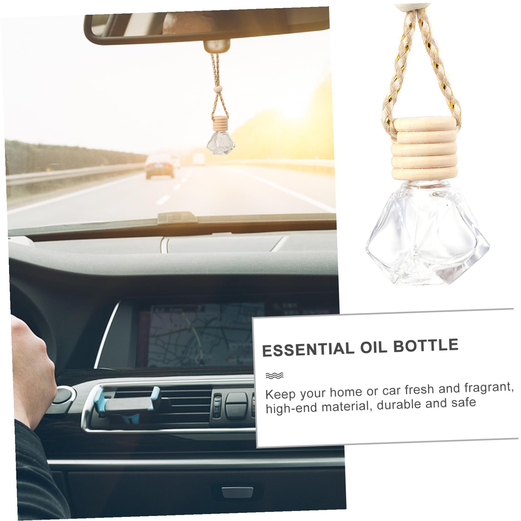 iplusmile 54stücke Teiliges Auto Parfüm-flasche Hängender Diffusor Für Auto-innenraum Aromatherapie Zubehör Für Ätherische Öle Und Düfte Stilvolle Autodekoration Und