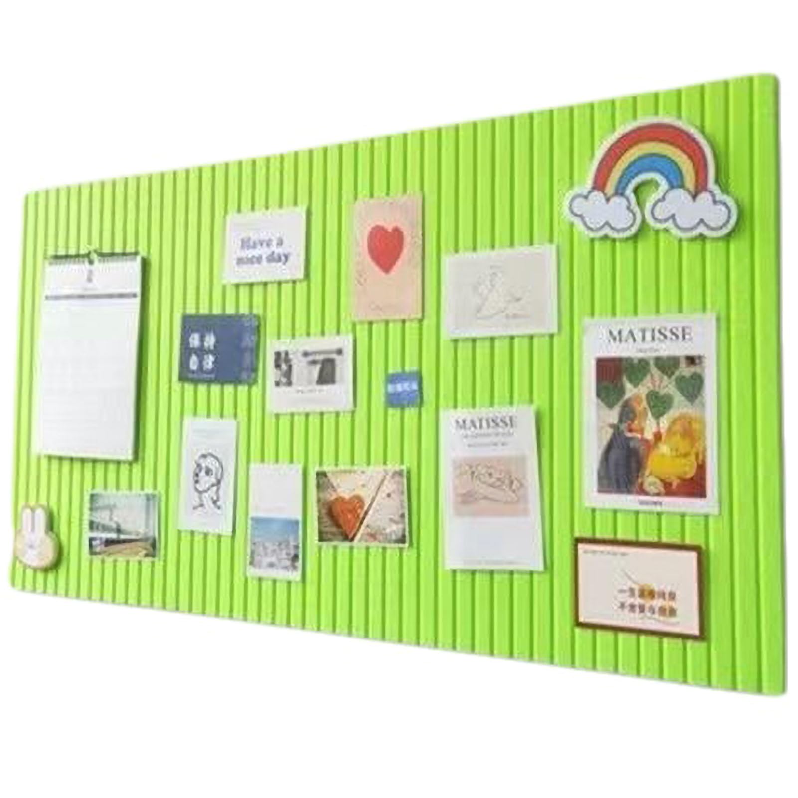 Kolorowa Samoprzylepna Tablica DIY z Filcu na Ścianę, Elegancka Dekoracyjna Tablica Korkowa do Domu i Biura, Nowoczesny Styl Organizacyjny,Green,80 * 120cm