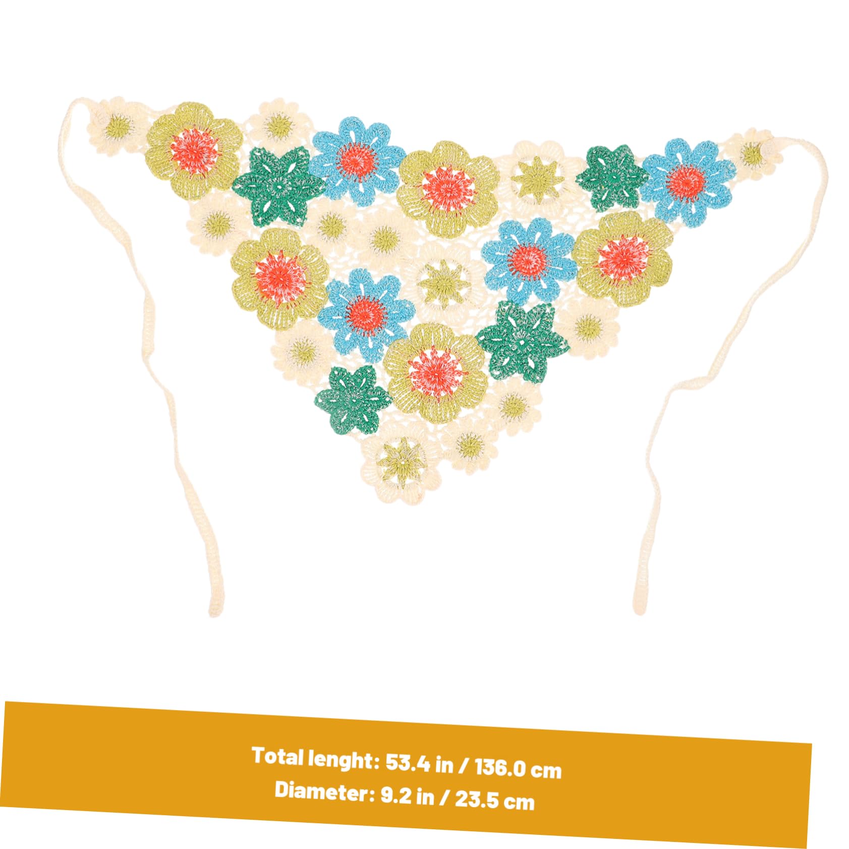 ifundom 3piezas Pañuelo De Ganchillo Para Mujer Diseño Floral Accesorio De Cabello Ligero Para Ocasiones Especiales y Uso Diario