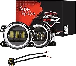 AUTO SNAP 3 Inch 40W Yellow Led super Bright Spot Flood Beam Driving Lamp Waterproof Driving Lamp Off Road Car &SUV Compatible with Maruti Suzuki 2