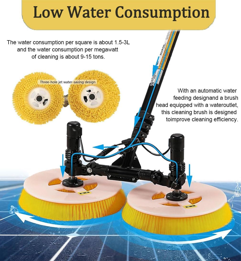 伸縮式ソーラーパネルクリーニングブラシ（10mケーブル、ダブル回転ヘッド、5.5mのリーチ付き） - 効率的な太陽光発電メンテナンス Guide 10  Plus+Nomad 7 Plus ソーラーパネルキット | Goal Zero ソーラーキット | 株式会社アスク