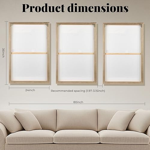 Miniatura 8 de Arte de pared enmarcado con textura 3D grande para sala de estar, 3 piezas de arte abstracto geométrico en relieve para paredes, cuadros modernos