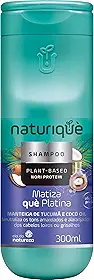 Shampoo, Para todos os tipos de cabelos, Matiza què platina, Neutraliza os tons amarelados e alaranjados dos cabelos loiros ou grisalhos, 300ml