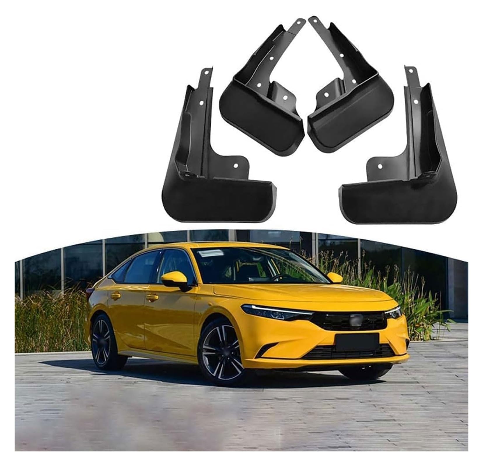 Protection complète Integra 2022 : kit 4 pièces de bavettes garde-boue