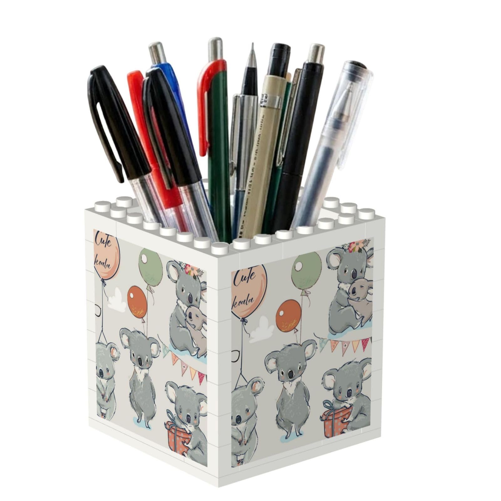 Poadnly Koala, Pen Pot Pencil Holder for Office Home School, Compact Desk Organiser for Office Stationery
