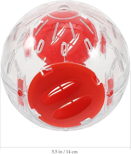 Miniatura 2 de Balacoo 2 bolas transparentes de hámster para hámsteres enanos, juguete de ejercicio con ventilación para mascotas pequeñas para actividades