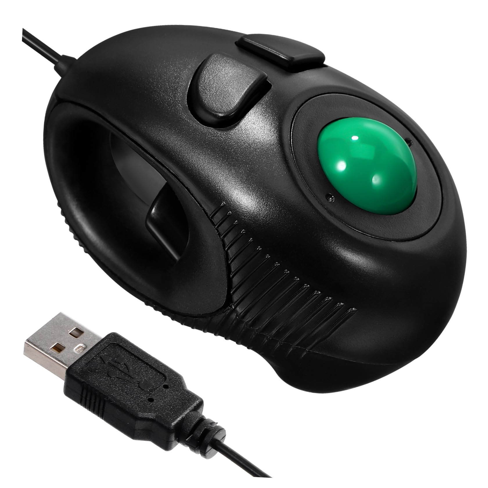 DOITOOL Mouse Trackball 4D Cablatto per Laptop e Desktop Design Compatto e Controllo del Pollice Colore Nero
