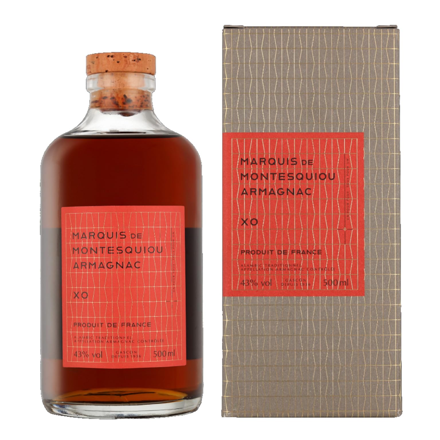 Marquis de Montesquiou XO Armagnac + GP 0,5L (43% Vol.)