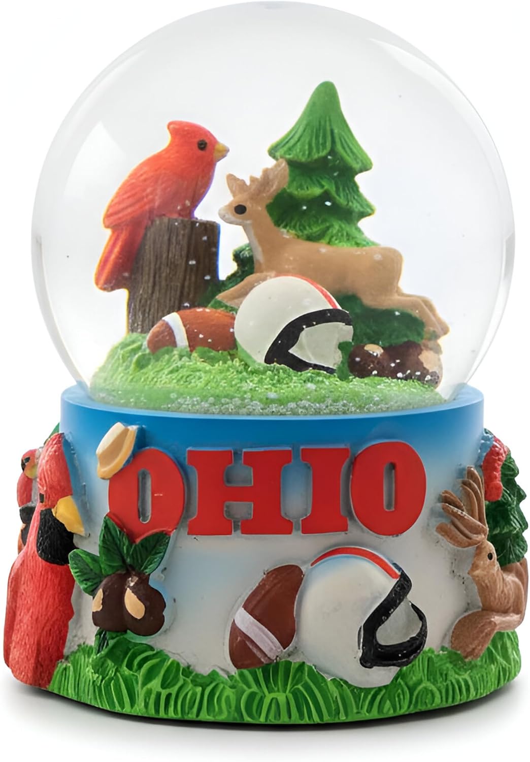 Collection of City and States Detailed 65mm Snow Globes (Ohio)
