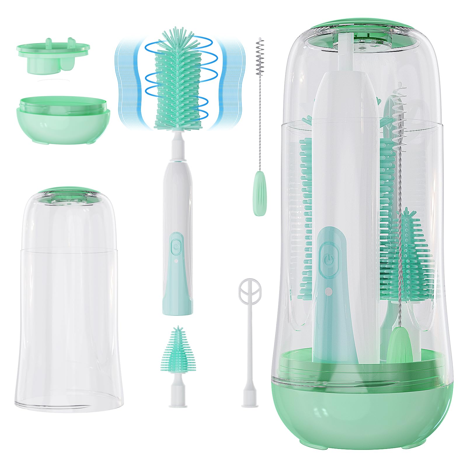 VSTM Electric Travel Baby Bottle Brush Set, Electric Bottle