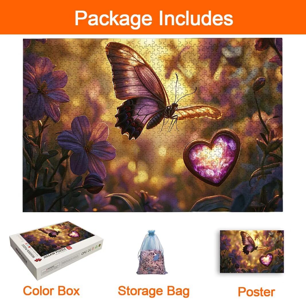 Puzzle motyl, 3000 elementów dla dorosłych, puzzle do dekoracji - 8971