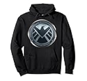 Agents of S.H.I.E.L.D. Eagle Chrome Badge Hoodie Pullover Hoodie
