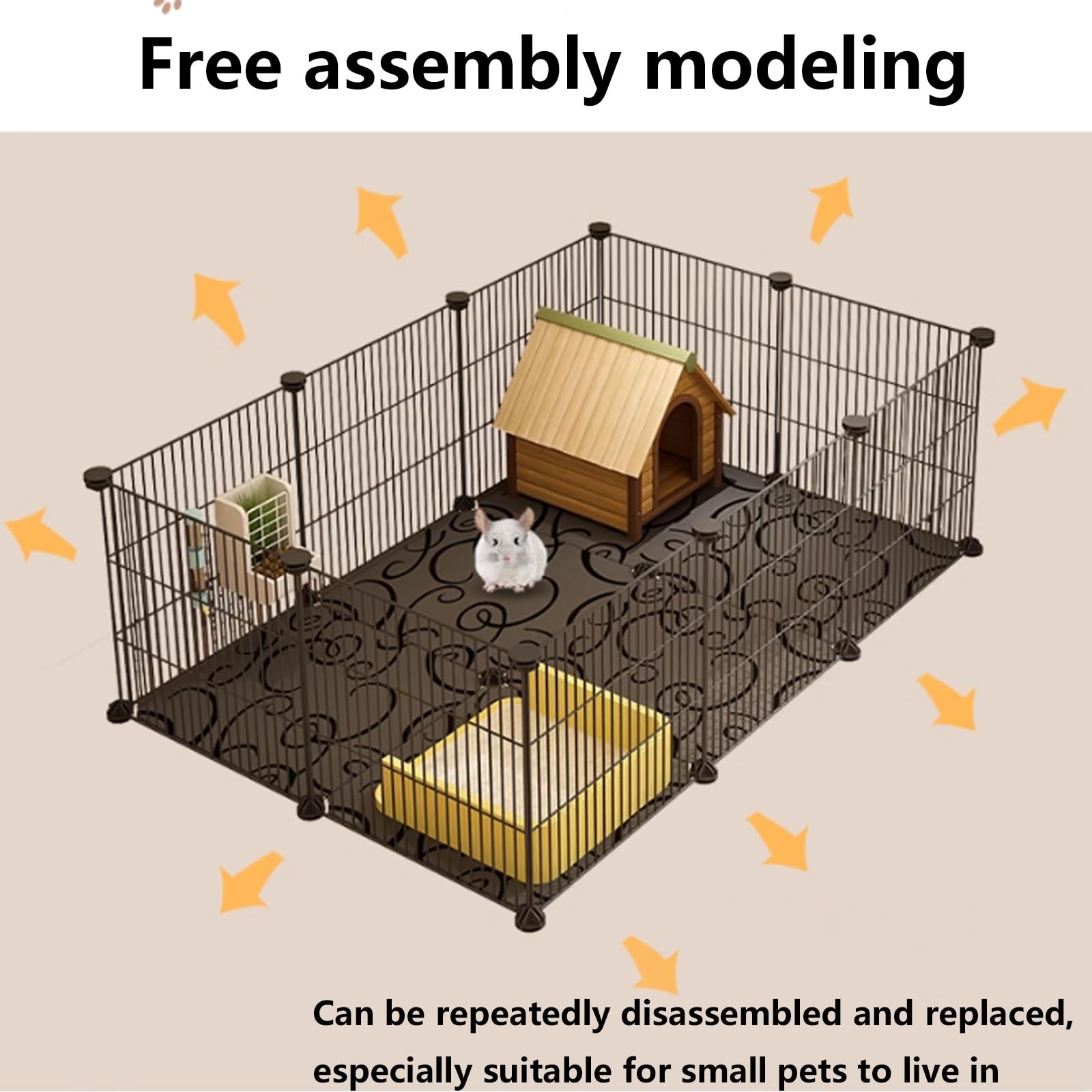 Aesthetic Rabbit Pen Playground LEGO Guinea Pig Cage Play Pen