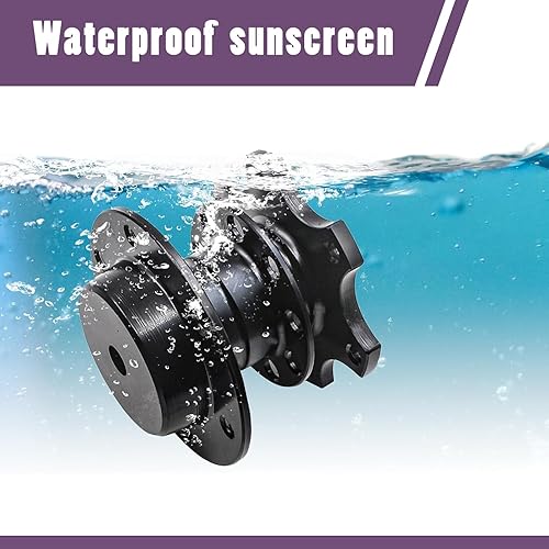 Miniatura 5 de gunhunt 1 volante de liberación rápida para automóvil, adaptador de cubo de rueda de liberación rápida de 6 agujeros, placa de elevación antirrobo,