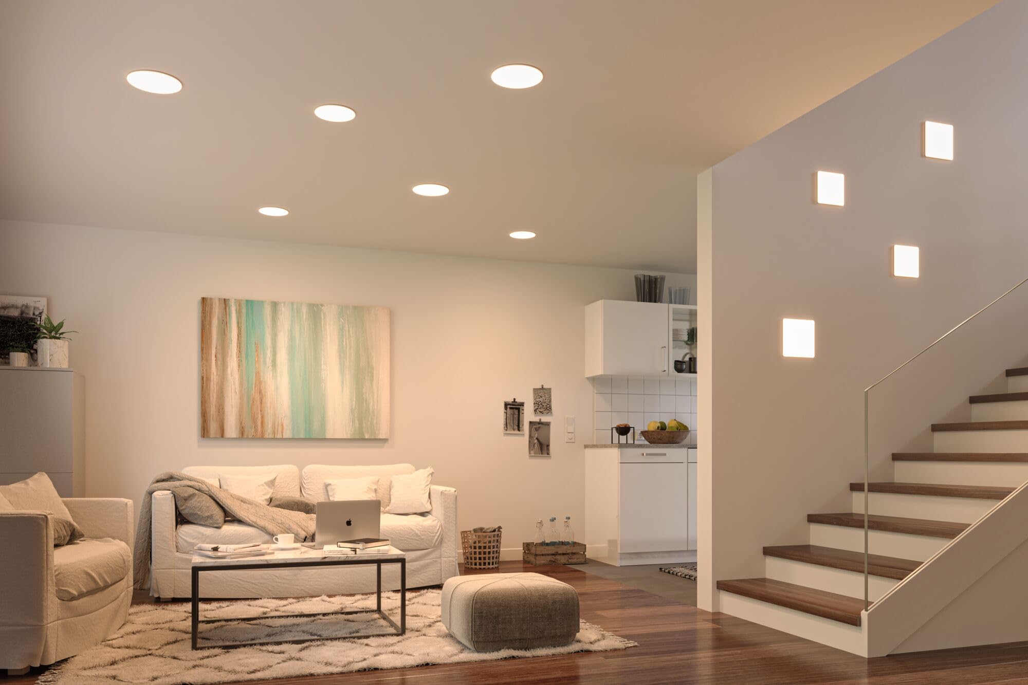 Pauleen Paulmann 93063 Pannello LED Lampada da Incasso Veluna VariFit IP44 dimmerabile su 3 Livelli 185mm Tondo 1x17 Watt plafoniera Satinato plastica 3000 K 17 W, Chrome Matt, Ø