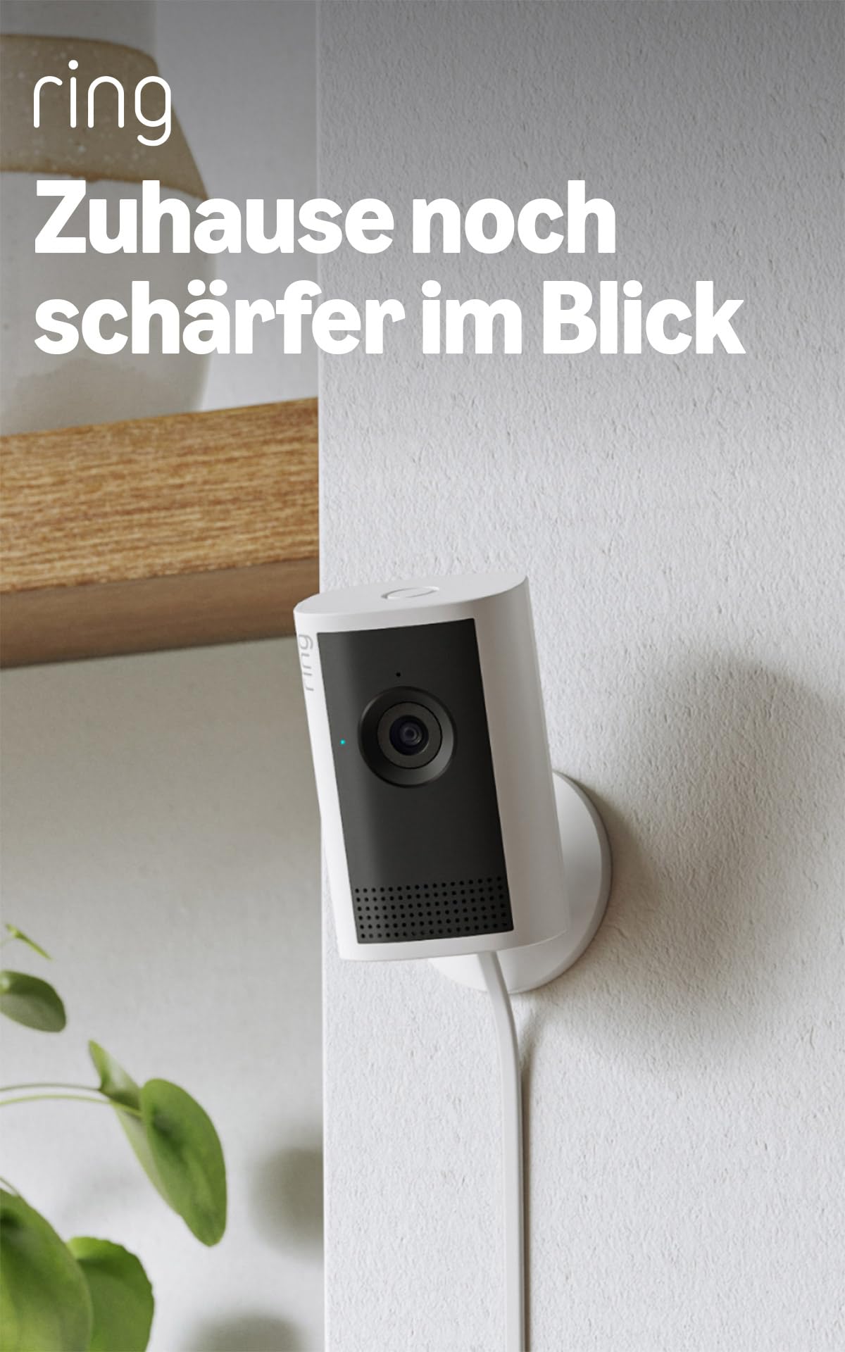 Ring Innenkamera Plus (Indoor Camera Plus), neueste Generation | Sicherheitskamera mit Netzstecker | Retinal 2K, 4-fach-Zoom… – Ansicht 2