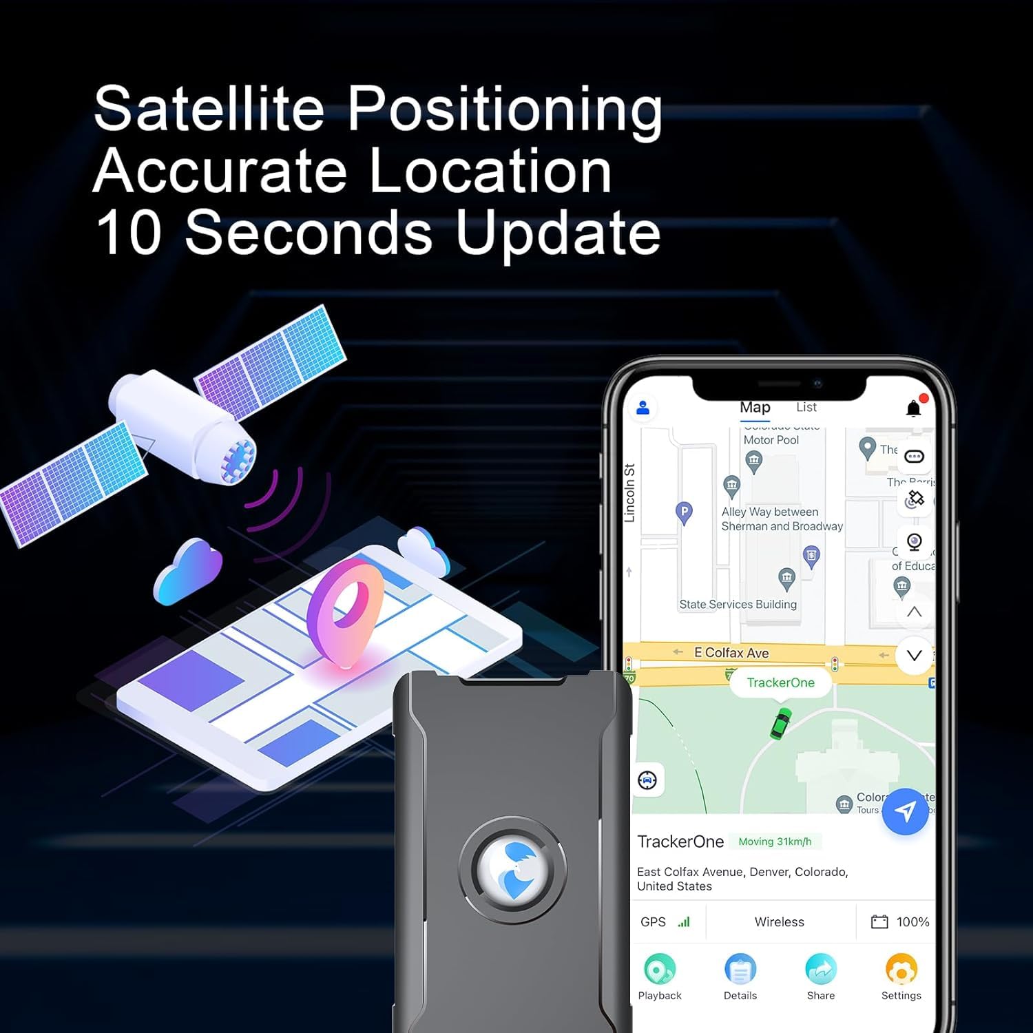 Rastreador GPS para vehículos, coches de larga duración de batería hasta 90 días, imán fuerte, rango ilimitado, geo-cerca, dispositivo de seguimiento de coches en tiempo real 4G, dispositivos de 7