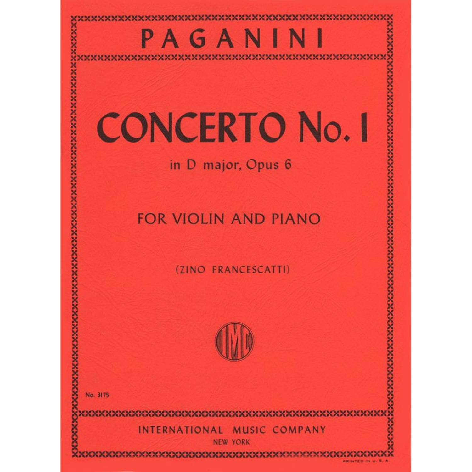 Paganini, Niccolo - Concerto No 1 in D Major, Op 6 - for Violin and Piano - edited by Zino Francescatti - International [Sheet music] [Sheet music] [Sheet music] [Sheet music] [Sheet music] [Sheet music] [Sheet music] [Sheet music] [Sheet music] [Sheet music] [Sheet music] [Sheet music] [Sheet music] [Sheet music]