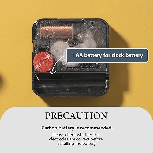 Miniatura 6 de Starburst - Reloj de pared grande decorativo de mediados de siglo, moderno reloj silencioso que funciona con pilas para sala de estar, cocina,