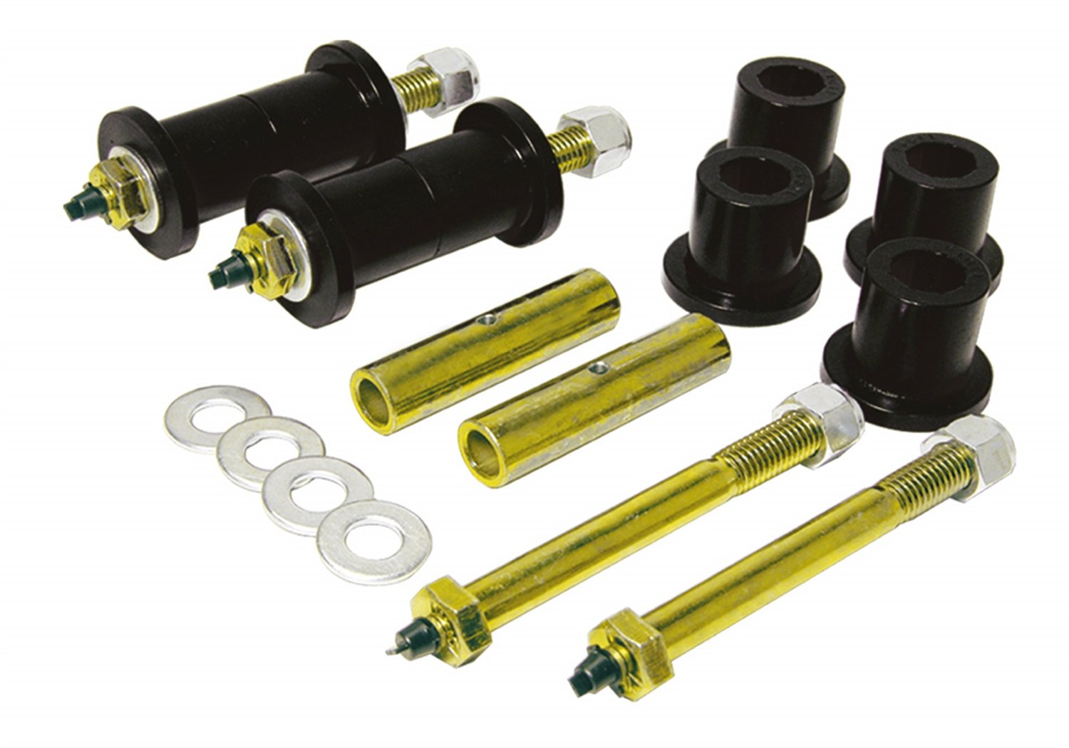 Prothane 1-816-BL Black Greasable Shackle Bushing Kit for YJ
