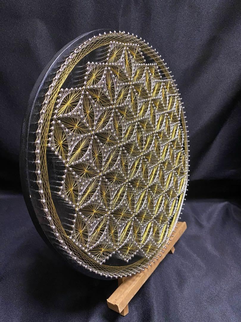 Amazon.co.jp: 糸掛けアート 糸掛け曼荼羅 ストリングアート フラワー  