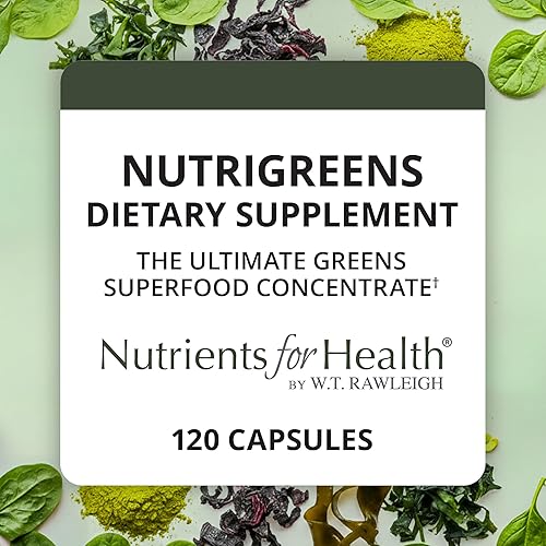 Miniatura 6 de Rawleigh NutriGreens Suplemento de 120 cápsulas con más de 90 vitaminas naturales y minerales esenciales para una nutrición equilibrada, energía e