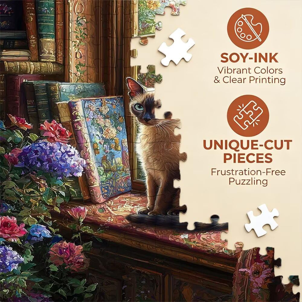 Puzzle 6000 Pezzi, Scaffale Per Gatti 3D Puzzle per Adulti Impegnativo, Educa Puzzles Artistico, Divertente E Stimolante Puzzles Decorativo per La Famiglia, Regalo e Decorazione Pareti DX0YL6-655