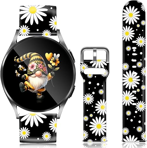 Correa de reloj de Navidad de 0.78 pulgadas compatible con Samsung Galaxy 655 Pro44 Classic3 (1.614 pulgadas)Active 1 y 2, tamaños de 1.575