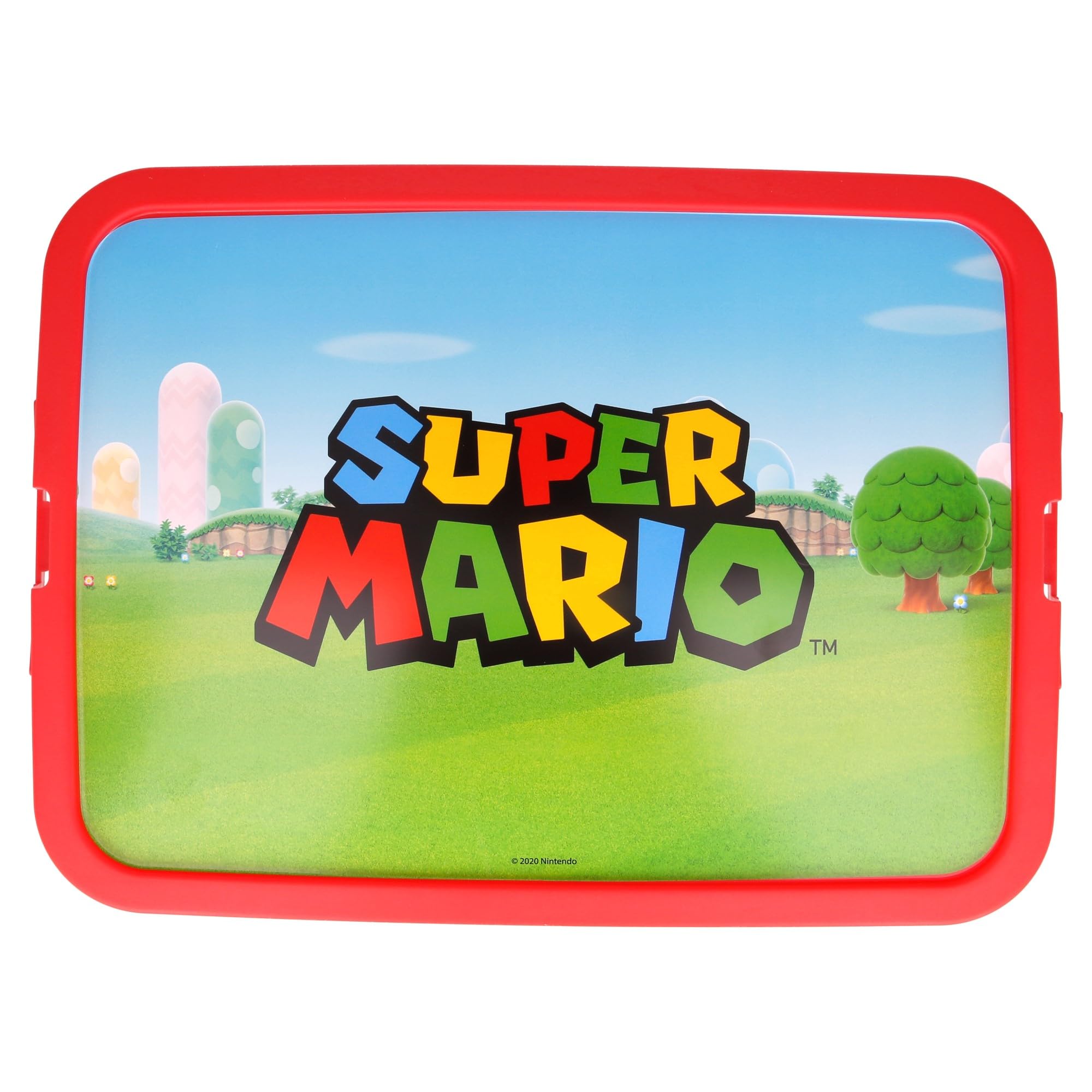Click Box 23L Super Mario - Boîte De Rangement Enfant Avec Couvercle, Motif Jeu Vidéo, Plastique Robuste